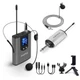 HOTEC UHF Wireless Headset Microphone/Lavalier Lapel Mic with Bodypack Transm...