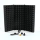 WEYMIC Microphone Isolation Shield, Foldable Mic Shield with Triple Black 