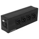 Lrbners 3Pin XLR 1 Female to 4-way Male Audio Splitter Box - Aluminum Alloy C...