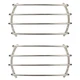 2 Goldwood Sound BAR-10 Chrome Steel Bar Tube Grills for 10" Speaker Woofers