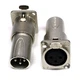 (2) Two Genuine NEUTRIK NA3FDM "D Panel" 3 Pin XLR Female to Male Adapter