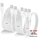 LOFPYE-Pack [.FT+6.6FT+10FT] 60W USB C to USB C Cable, 10FT+6.6FT+3.3FT 3 White