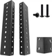 Jingchengmei 4U Rack Rails Kit with Hardware - 2 Pieces (4URR) 4U, Black 