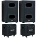 2x QSC KS112 Active 12" Powered Subwoofer 2000W Amplified DJ Sub + 2x KS112-CVR
