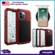 For iPhone 14 Pro Max 13 Mini 15 7 SE 3rd Shockproof Aluminum Gorilla Glass Case