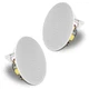 Sound Town Pair of 6.5" In-Ceiling Speakers, Flush Mount, 70V/100V (STCS6N-PAIR)