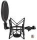 LYRCRO Microphone Shock Mount with Integrated Pop Shield for Rode Mics like K...