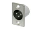 Neutrik NC3MP 3-Pin XLR Male Panel/Chassis Mount Connector