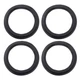 Fielect 12 Inch Speaker Foam Edge Surround Rings 12 4pcs, Black 