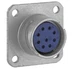 Amphenol 165-16 (9109/10-818002-02S) Connector 9 Pin Male Square Flange