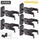 5-PACK Hercules GSP38WBK PLUS Auto Grip Wall Mount Guitar Hanger - Black Wood