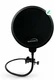 Auphonix 6" Pop Filter Screen 4 Microphones -Gooseneck Clamps Compatible w/ Blue