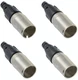 4 Pack Genuine Neutrik NE8MX RJ45 Cat 5 EtherCon Cable End Heavy Duty Housing