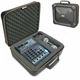 USA GEAR Hard Shell Mixer Case Compatible with Pyle Mixer, Microphones, and More