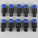10Pcs 4 Pole Cable Connectors Speaker Plug Twist Lock For Neutrik Speakon NL4FC