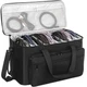 AKOZLIN Large Travel Gig Band Cable File Bag With Detachable Dividers,DJ Cord...