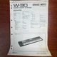 VINTAGE ROLAND W-30 MUSIC WORK STATION SERVICE NOTES FIRST EDITION