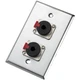 Neutrik 203P Loudspeaker Connector Wallplate Single NJ3FP6C