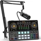 MAONO Podcast Equipment Bundle 10 Channel Audio Interface and XLR Dynamic... 