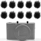 Nezyo 10 Pcs Camera Mic Windscreen Wind Muff Built in 0.24 x inch, Black 