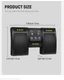 Donner Wireless Bluetooth Page Turner Pedal for iPad Tablets Phone Foot Black 