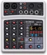 BOMGE Professional 4 Channel DJ Audio Sound Mixer Bluetooth Mixing Console USB