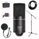 MXL 770 Professional Studio Condenser Mic + Mic Stand + Pop Filter + XLR Cabl...