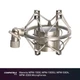 Silver Shock Mount fits Marantz MPM-1000, MPM-1000U, MPM-500A, MPM-2000