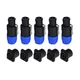 5 set NL4FC & NL4MP Speakon Connector 4 Pole Cable Mount Replacement for Neutrik