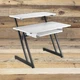 Open Box On-Stage WS7500W White Studio Desk Workstation Z-Frame Wood Steel