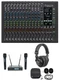 Mackie ONYX16 16-Channel Analog Mixer w/USB/3-Band EQ+Bluetooth+Mics+Headphones