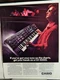 CASIO CZ-5000 ELECTRONIC SYNTHESIZER 1986 VTG PHOTO AD, RARE EPHEMERA