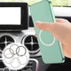  6 Pcs Universal Mobile Phone Metal Sticker Circle Magnet for Case