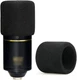MXL 770 990 Microphone Foam Windscreen - Mic Foam Cover as a Pop Filter (Black)