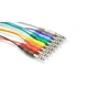 Hosa Patch Bay Cables, 1/4 in TRS to Same, 8 pc 3 ft CSS-890 CSS 890