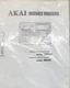 AKAI PROFESSIONAL DPS16 Service Manual Copy with Schematics & Service Bulletins