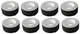 (8) Rolls Rockville Pro Audio/Stage Wire ROCK GAFF Black Gaffers Tape 2"x100 Ft