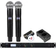 Shure ULXD4D Dual Wireless System with SM58 Handheld Transmitters - G57 Band