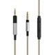 Silver Audio Cable with Mic For Sennheiser HD598 Cs SR SE HD599 HD 569 HD 579