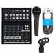 Mackie Mix8 8-channel Compact Mixer + Rode M1 Microphone and BBT 10Ft XLR Cable