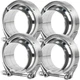 LWNWPPER 3 inch V Band Clamp, Exhaust V Clamp 3 3inch-4pcs, Silver 