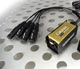 Whirlwind Catdusa CT-F Ethercon Cat5 Mini Audio Drop Snake to 4 Female XLR  