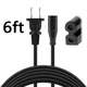 6ft 2 Pin AC Power Cord Cable Lead for Yamaha YDP-101 & YDP-223 Digital Pianos