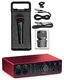 Focusrite SCARLETT 16I16 4G 4th Gen 24-bit 192 kHz Audio Recording Interface+Mic