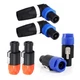 Blue Orange Speakon Connector - NL4FC NL8FC Compatible Neutrik Aduio Adapter End