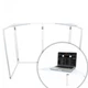 Pro X White Aluminum Corner Shelves for Facade System | Set of 2