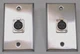 (2) Two XLR Single Wall Plates w/ NEUTRIK NC3FD-L-1 Female 3 Pin Stainless Steel