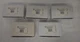 New lot of 5 Atlas Sound LP SG-XLR-F1 Single Gang Steel Wallplate Fire Alarm