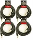 4x Strukture PRO20M7 Heavy Duty  7mm Rubber 20ft. XLR Microphone Cable