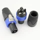 1 x 4-Pole Male Speakon Connector Head Line Plug for Cable NEUTRIK NL4FC